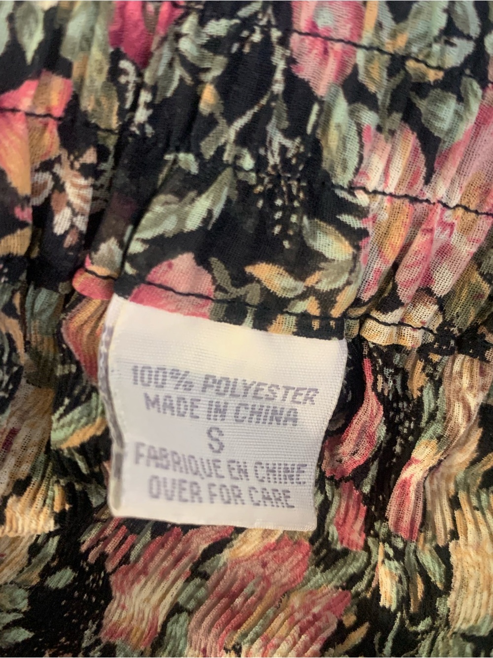 VTG Compagnie International Cottage Grandma Whimsey Garden Maxi skirt small - Picture 9 of 11